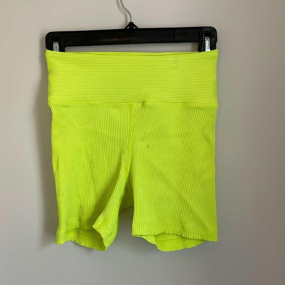Year of Ours Yellow Bike Shorts